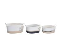 CESTA SET 3 ALGODON 60X31X25 BLANCO