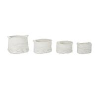 CESTA SET 4 ALGODON 36X36X33 BLANCO