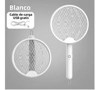 Cet appareil anti-moustiques électrique 4 en 1 est portable et pliable, et comprend une lampe UV, un port de chargement USB, une tap