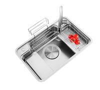Cet évier de Cuisine argenté, de Dimensions 700 x 480 mm ou 780 x 480 mm, est Un évier à cuve Unique en Acier Inoxydable, Profond et fabriqué à la Main. Il s'installe sous Plan et est Facile