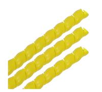 CETEOR Protecteur de câble, 2M 8/10/12mm Gaine de Protection de câble Gaine d'isolation Flexible enroulée en Spirale.(Yellow,8mm)