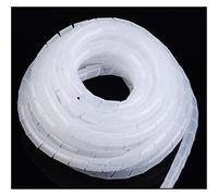 CETEOR Protecteur de câble, Manchon en Spirale, Tube de Protection de câble, Bande d'enroulement de Tuyau, Organisateur de Fil, Gaine en Plastique.(Transparent,4mm x 25meters)