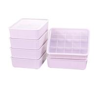 Cetomo Boîte de rangement en plastique à 15 compartiments pour lingerie et chaussettes avec couvercle, organisateur de chaussettes, organisateur de tiroir empilable avec séparateurs, panier de