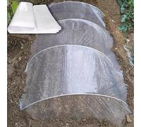 Cette bâche en polyéthylène transparent de 14 x 18 m 100 microns résistante et imperméable pour serre tunnel protection contre la poussière et projets de peinture