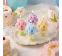 Cette bougie florale parfumée en forme de tulipe à main crée une atmosphère romantique, en en faisant un cadeau idéal pour votre être cher lors d'occasions spéciales. C'est une bougie florale artisana