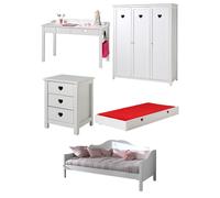 Cette combinaison Amori se compose des éléments suivants : amori couchette * et un amori lit de dessous * et un amori nako * et une amori armoire 3 portes * et un amori bureau *