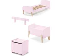 Cette combinaison Kiddy se compose des éléments suivants : lit kiddy 90 ancien roza * et un kiddy nako ancien roza * et un kiddy safety rail ancien roza * et une caisse de jeux kiddy ancien roza *