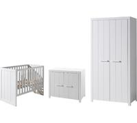 Cette combinaison se compose des éléments suivants : lit bébé erik blanc * et une commode erik 2 portes blanches * et une armoire erik 2 portes *
