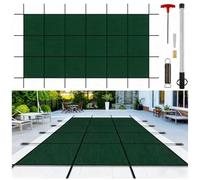 Cette Couverture de sécurité pour Piscine, de Forme rectangulaire, est conçue pour Les piscines enterrées. Fabriquée en Maille résistante et Solide, Elle Offre Une Protection hivernale Optim