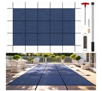 Cette Couverture de sécurité pour Piscine, de Forme rectangulaire, est conçue pour Les piscines enterrées. Fabriquée en Maille résistante et Solide, Elle Offre Une Protection hivernale Optim