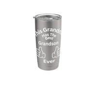 Cette grand-mère a le meilleur petit-fils de tous les temps Gobelet isotherme en acier inoxydable double paroi