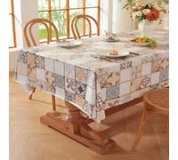 Cette nappe rectangulaire en plastique PVC présente un design imprimé simple et , est 100% imperméable et résistante aux graisses, et est facile à nettoyer. Convient pour le salon, la cuisine, l'extér