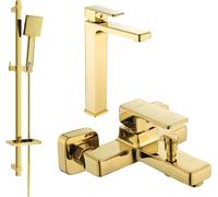 Cetus DQ45 Mélangeur lavabo et baignoire avec accessoires, or (744313DQ45-50)