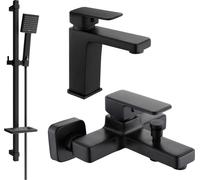 Cetus DQ45 SET mitigeur bain et lavabo, noir (744303DQ45-70)