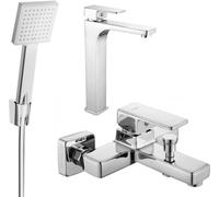 Cetus R45 Mélangeur lavabo et baignoire avec accessoires, chrome (744313R45-00)