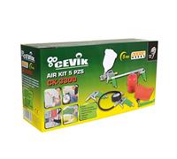 Cevik CA-CK3300 - Kit aerográfico para compresor. 5 piezas: pistola de pintar, de petrolear, soplador, inflador y espiral 5 m