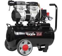 CEVIK PRO - CA-PRO25SILENC - Compresseur d’Air Silencieux - 59 dB - 25L - 1.5HP - Max 8 Bar - 150 l/min - Sans Huile - Deux Sorties d’Air - Compact Portable - Compresseur Peinture Outils Pneumatiques