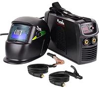 CEVIK PRO CE-BLACK200PLUS - Soudeuse Inverter MMA avec Masque et Porte-électrode - 200A 40% 230V - Électrodes jusqu’à 5mm - Affichage Digital - IGBT - Générateur OK - Portable