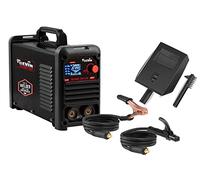 CEVIK PRO CE-TECHNO200LCD - Soudeuse Inverter MMA avec Masque et Porte-électrode - 200A 50% 230V - Électrodes jusqu’à 5mm - Écran LCD - Générateur OK - Pro Digitale