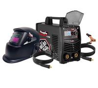 CEVIK PRO - CE-ULTRA170LCD - Pack Soldador Inverter MMA y Máscara de Soldadura - 20-170 Amp - Transitores IGBT - Conector DINSE50 - Electrodos hasta 3,25 mm - Pantalla LCD - Conectable a Generador