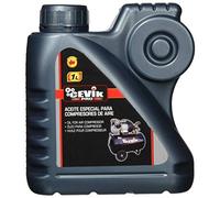 CEVIK PRO - Huile Compresseur Air et Outils Pneumatiques - 1 Litre - Base Minérale SAE30/40 - Compatible avec Compresseur à Piston - Huile Lubrifiante - Entretien Réduit - Fonctionnement Efficace