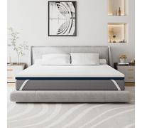 CEYIRO Surmatelas Mémoire de Forme Gel 90x190 cm, 7.5 cm Épaisseur, Haute Densité, Housse Hypoallergénique (Surmatelas 90x190x7.5cm)