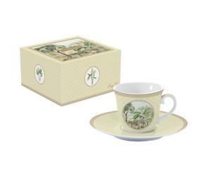 CEYLON Tasse Thé Café Porcelaine en Coffret cadeau SC