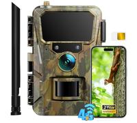 CEYOMUR 4G LTE Camera de Chasse, 2K HD Caméra de Chasse avec SIM Card Vision Nocturne Infrarouge et Activée par Le Mouvement Piege Photographique pour la Surveillance de la Faune