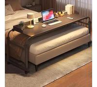 CFDZCP Table D'appoint/de Chevet Stable avec roulettes, Chariot for Ordinateur Portable Réglable en Hauteur De 65 À 95 Cm, Bureau D'ordinateur, Plateau for Ordinateur Portable, Charge 100 Kg,