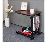CFDZCP Table De Mobilité Roulante Au-Dessus du Lit, Table D'appoint Réglable for Ordinateur Portable, Canapé avec Rangement, Chariot Mobile for Petits Espaces, Chambre À Coucher, Salon, Bureau(A)