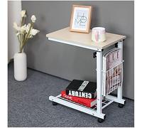 CFDZCP Table De Mobilité Roulante Au-Dessus du Lit, Table D'appoint Réglable for Ordinateur Portable, Canapé avec Rangement, Chariot Mobile for Petits Espaces, Chambre À Coucher, Salon, Bureau(D)