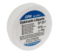 CFH Pâte à souder électronique LP 317 - Flux pâteux, 20 g, pour brasage tendre dans le domaine de l'ingénierie électrique et dans la construction d'appareils électriques, activé par halogène, DIN EN