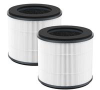 CFKREYA True HEPA Filtre de rechange compatible avec purificateur d'air HoMedics, modèles AP-T10-BK, AP-T10-WT, partie # AP-T10FL (lot de 2)