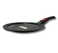 Cflagrant® Poêle à Crêpes/Blinis/Crêpière Façon Pierre Tous Feux Dont Induction Sans PFOA Cuisson Sans Matière Grasse Revêtement en Greblon C3+ de Technologie Allemande (24cm)
