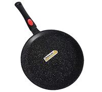 Cflagrant® Poêle à Crêpes/Blinis/Crêpière Façon Pierre Tous Feux Dont Induction Sans PFOA Cuisson Sans Matière Grasse Revêtement en Greblon C3+ de Technologie Allemande (28cm)