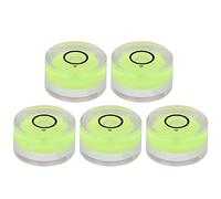 CFTGIW Mini Niveau à Bulle, Diamètre 15mm pour Calibration | Matériau acrylique ABS, conception compacte, adapté à la plate-forme de caméra, calibrage de balance électronique
