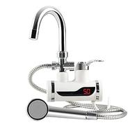 CFWWSAQ Robinet électrique, Appareil ménager, Chauffe-Eau de Douche instantané électrique Robinet d'eau Chaude instantané Cuisine Robinet électrique Chauffage de l'eau instantané(Laterial inflow)