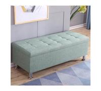 CFY652 Chambre, tabouret rectangulaire pour canapé, tabouret de rangement multifonctionnel, tabourets pour dressing, banc (vert citron, 50 x 30 x 35 cm)
