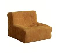 CFY652 Salon Canapé Paresseux inclinable for Salon, Balcon, Petit canapé Simple, Tatami, Chaise Longue Canapé(Yellow)