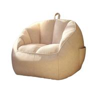 CFY652 Salon Canapé Paresseux, Pouf, Chaise Simple, for Salon, Tatami, canapé gigogne Canapé(Blanc,Grand)