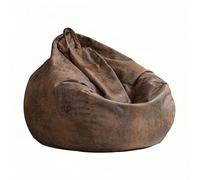 CFY652 Salon Pouf Paresseux canapé inclinable for Dormir Salon Chambre Tatami Simple Canapé(Bruin,Moyen)