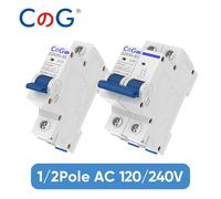 CG DZ47N 1P/2P 6A 10A 16A 20A 25A 32A 40A 50A 63A disjoncteur 120/240V MCB monté sur Rail Din interrupteur de déconnexion ca