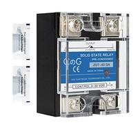 CG Relais statique SSR-40DA DC vers AC entrée 3-32 VDC vers sortie 24-480 VAC 40 A monophasé avec coque en plastique