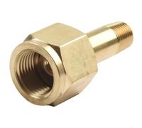CGA-320 Réducteur de pression Écrou d'admission et mamelon de 2 pouces avec joint, Raccord de bouteille de gaz en laiton pour accessoires de soudure d'acide carbonique, filetage à droite .830-14 RH
