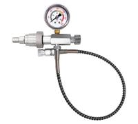 CGA347 Station de remplissage de paintball, adaptateur de charge PCP en acier inoxydable, kit de valve de gonflage 4500 PSI avec connexion rapide de 0,8 cm et manomètre facile à lire pour réservoirs