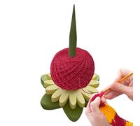 CGACCSD Dérouleur de laine en forme de fleur, porte-fil en laine, crochet pour enfants, débutants, voyages, maison, débutants, adultes