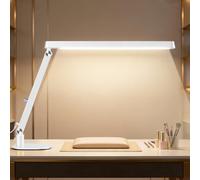 CGBE 61 cm Lampe Onglerie Table LED Spot 36°, Protection des Yeux, Blanc | 20 W, 2100 lm, IRC ≥ 95, Sans Scintillement, LEDs Invisibles, Résistant à l'Acétone, 3 Modes 10 Luminosités, Angle Réglable
