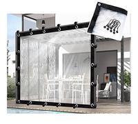 CghhDY Rideau Extérieur Transparent Bâche de Pergola Imperméable PE