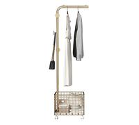 CGJseFH Porte-Manteaux, Porte-Manteau Simple, Support de Sol, Crochets, étagère for Chambre à Coucher, d'angle Multifonctionnel, décoration d'espace, Cintre for vêtements(Gold)