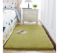 CGJseFH Tapis, Tapis en Peluche Shaggy Chambre Décorative Lavable Antidérapant Doux De Sol Confortable Enfants for La Décoration Intérieure(Green,120 * 200cm)
